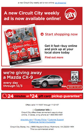 Circuit City: Weekly Promo